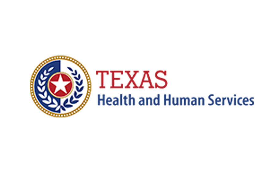 Texas Health and Human Services Blue Gold and Red Texas Health and Human Services Logo