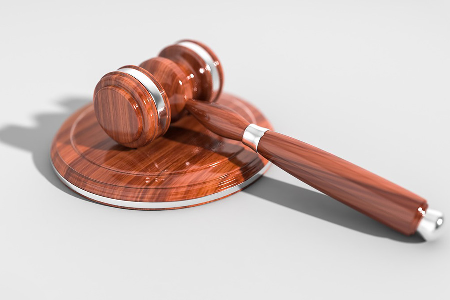 Rosa's Law Wooden judge's gavel on a base.